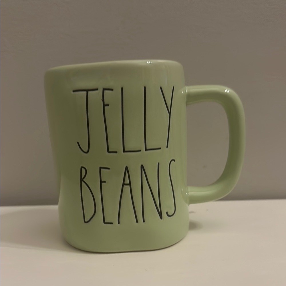 Rae Dunn “Jelly Bean” Green Ceramic Mug